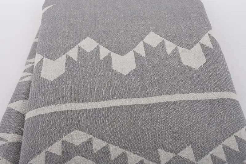 Favor de la despedida de soltera, manta de lanzamiento turco, colchoneta, manta de lanzamiento, manta de algodón turco, toalla geométrica de algodón 70x60, manta tejida - 5