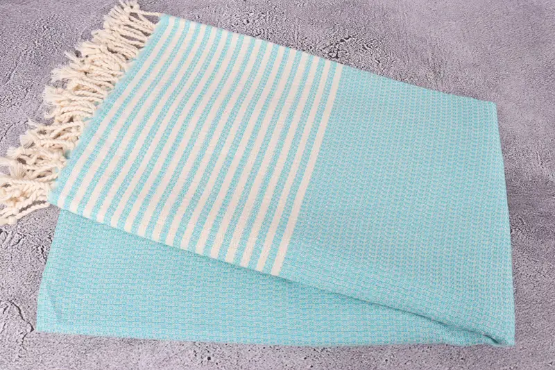 Absorbent Turkish towel, Customized Towels, Turkish beach towel, 68x40 Cotton Striped Towel, Monogrammed Beach Towel, Oversized Beach Towel - 6