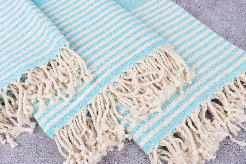 Absorbent Turkish towel, Customized Towels, Turkish beach towel, 68x40 Cotton Striped Towel, Monogrammed Beach Towel, Oversized Beach Towel - 5