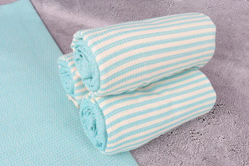 Absorbent Turkish towel, Customized Towels, Turkish beach towel, 68x40 Cotton Striped Towel, Monogrammed Beach Towel, Oversized Beach Towel - 7