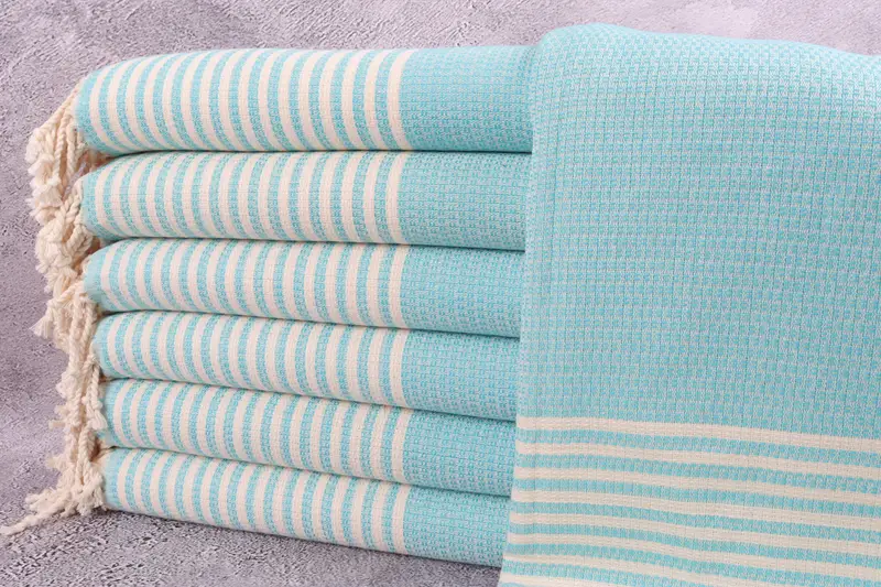Absorbent Turkish towel, Customized Towels, Turkish beach towel, 68x40 Cotton Striped Towel, Monogrammed Beach Towel, Oversized Beach Towel - 1