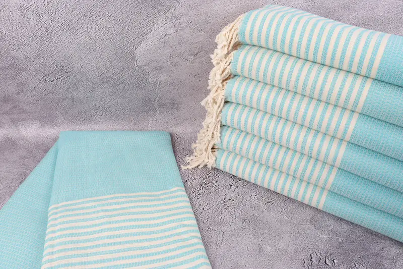 Absorbent Turkish towel, Customized Towels, Turkish beach towel, 68x40 Cotton Striped Towel, Monogrammed Beach Towel, Oversized Beach Towel - 2