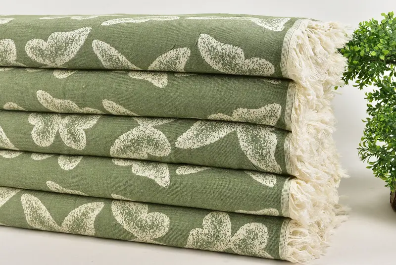 Best Friend Christmas Gift, Best Wedding Gift, Boho Throw Blankets, Bachelorette Gifts, 96x80 Cotton Butterfly Pattern Towel, Bridesmaid Gifts - 3