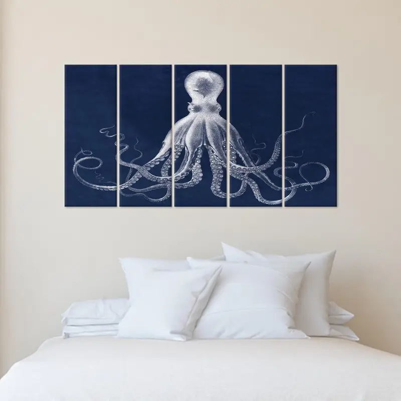Lord Bodner Art, Octopus Art Decor, Underwater Art, Modern Canvas Decor, Trendy Artwork, Bodner Octopus,  Wall Hanging Art, Contemporary Art - 4