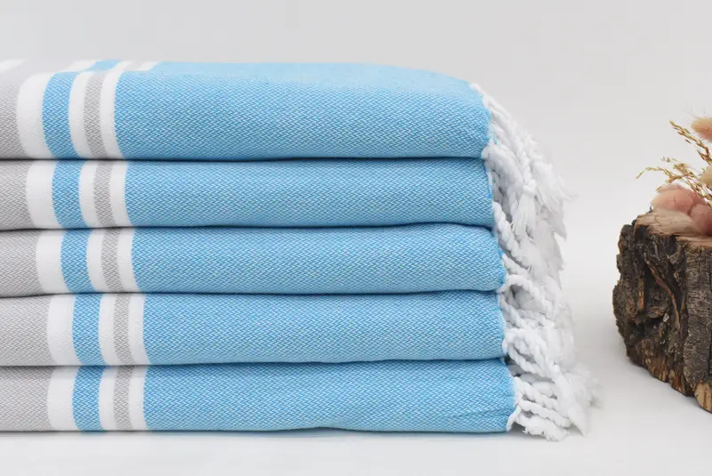 Quick-drying peshtemal towel for poolside, Organic towel, Bridal Party Gifts, 70x40 Cotton Striped Towel, Hammam towel, Custom Wedding Gifts - 2