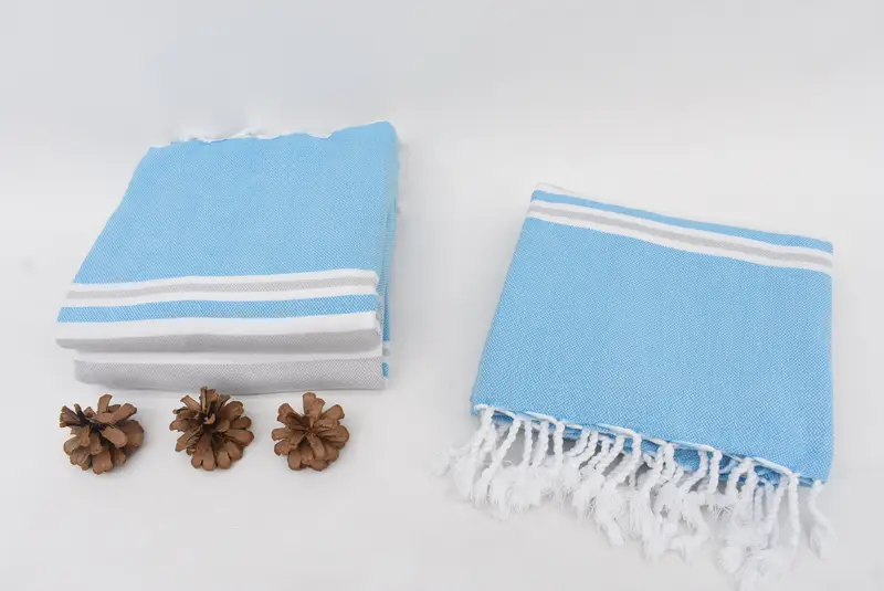 Quick-drying peshtemal towel for poolside, Organic towel, Bridal Party Gifts, 70x40 Cotton Striped Towel, Hammam towel, Custom Wedding Gifts - 7