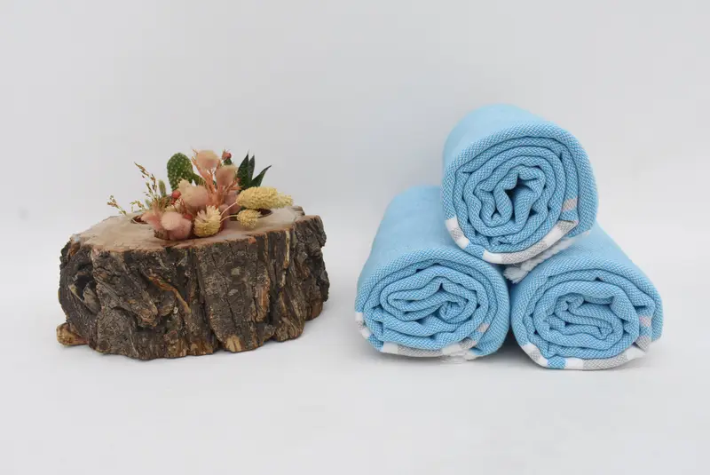 Quick-drying peshtemal towel for poolside, Organic towel, Bridal Party Gifts, 70x40 Cotton Striped Towel, Hammam towel, Custom Wedding Gifts - 8