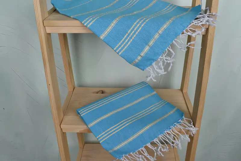 Monogram Kitchen Towel, Turkish Tea Towel, Monogram Hand Towel, 40x24 Cotton Striped Towel, Bridal Shower Gifts, Summer Gift, Turkish Towel Monogram - 5