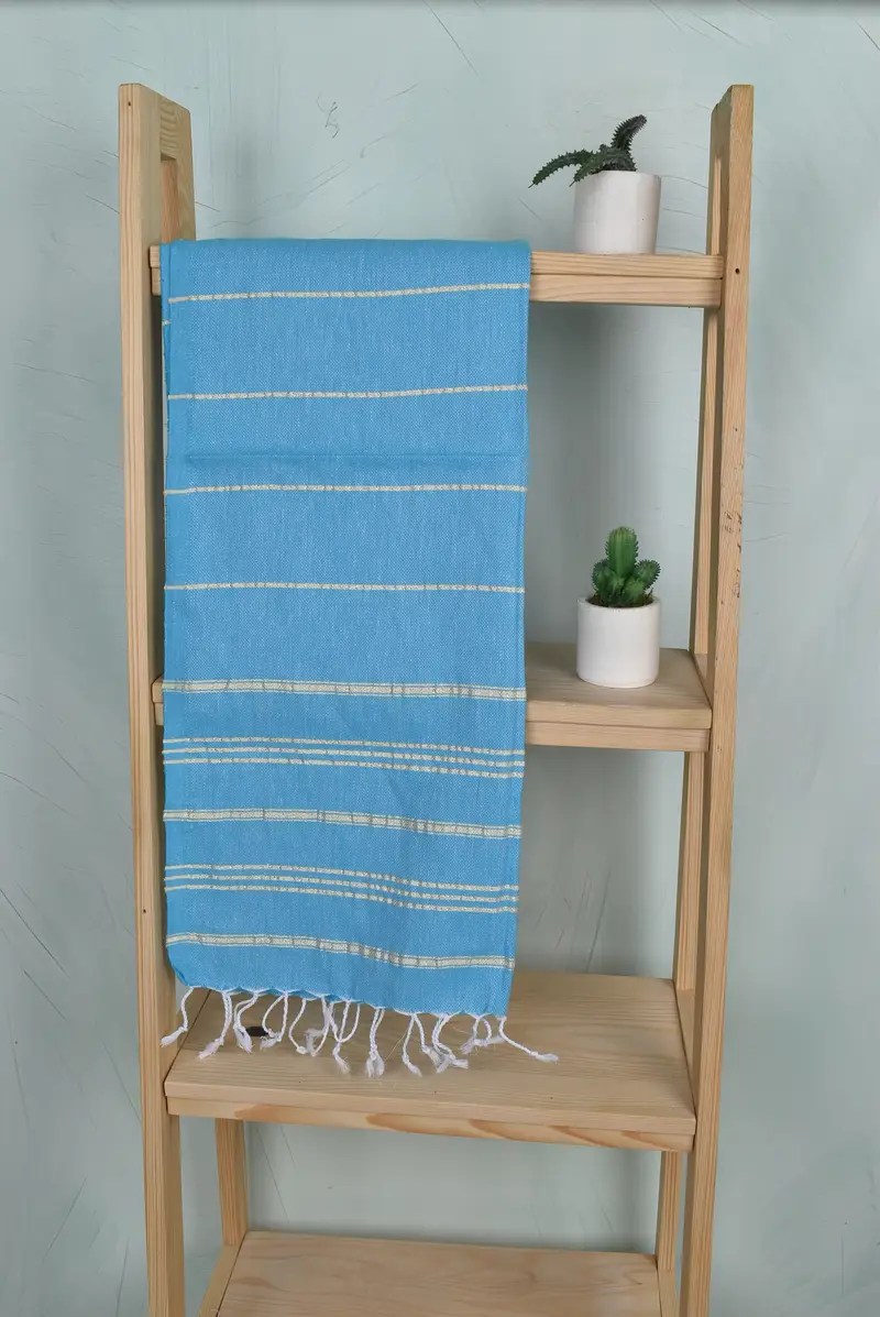 Monogram Kitchen Towel, Turkish Tea Towel, Monogram Hand Towel, 40x24 Cotton Striped Towel, Bridal Shower Gifts, Summer Gift, Turkish Towel Monogram - 8