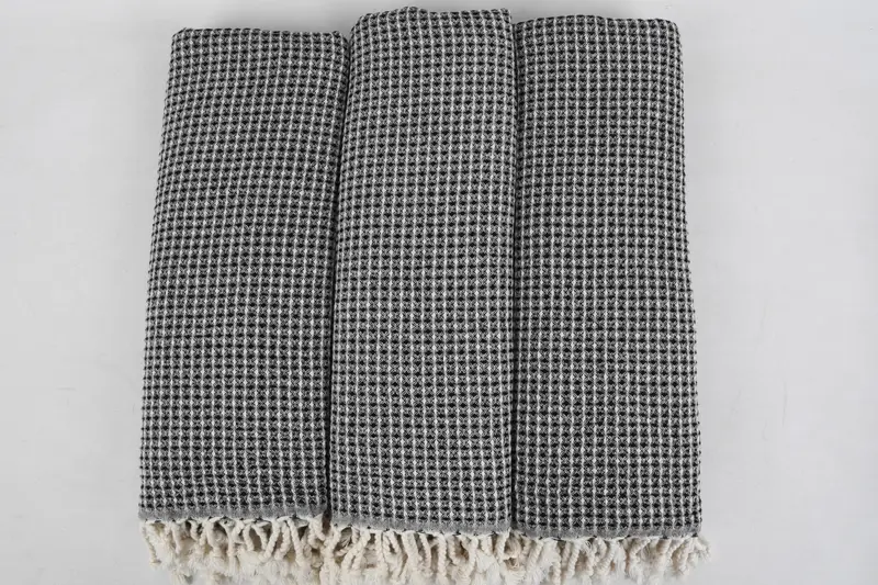 Luxury Turkish Bath Towel, Custom Wedding Gifts, Embroidery Towel, Bachelorette Favor, Hammam towel, Personalized Towel, 68x36 Cotton Waffle Towel - 3