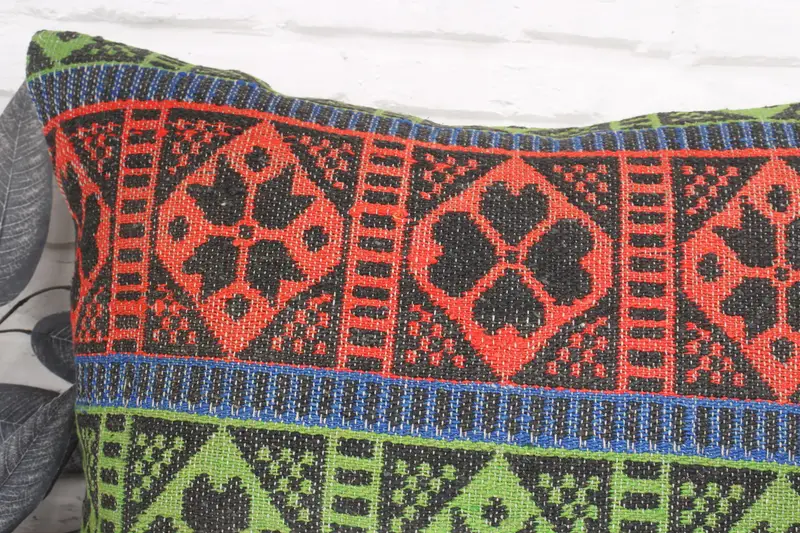 Turkish Kilim Pillow, Muted Pillow Case, 24x24 Green Cushion Cover, Kilim Pillow Cover, Pillow Cover, Handmade Kilim Cushion - 2