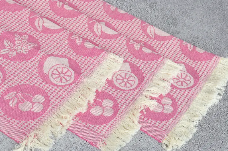Kitchen Towel, Bridesmaid Gifts, Custom Hand Towel, Monogram Turkish Bath Towel, 28x20 Cotton Fruits Patterned Towel, Personalized Gift For Her - 6