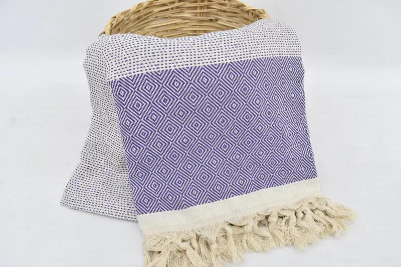 Organic Throw, Customized Turkish Blanket, Bridal Shower Favors, Woven Throw Blanket, 104x80 Cotton Diamond Towel, Personalized Gifts, Throw Blanket - 5