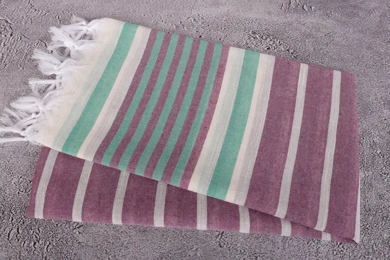 Wedding Gifts Towel, Absorbent Turkish towel, 68x40 Cotton Striped Towel, Eco-friendly Turkish peshtemal towel, Bachelor Gift, Gift For Him - 6