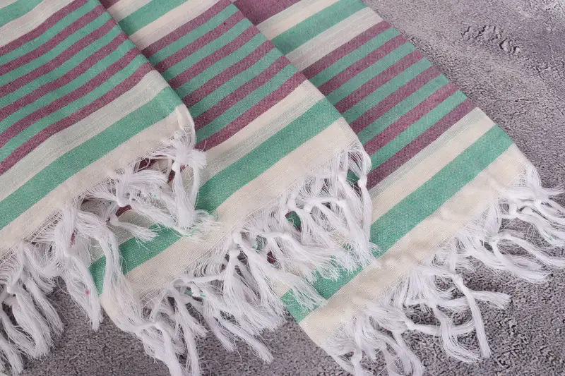 Wedding Gifts Towel, Absorbent Turkish towel, 68x40 Cotton Striped Towel, Eco-friendly Turkish peshtemal towel, Bachelor Gift, Gift For Him - 5