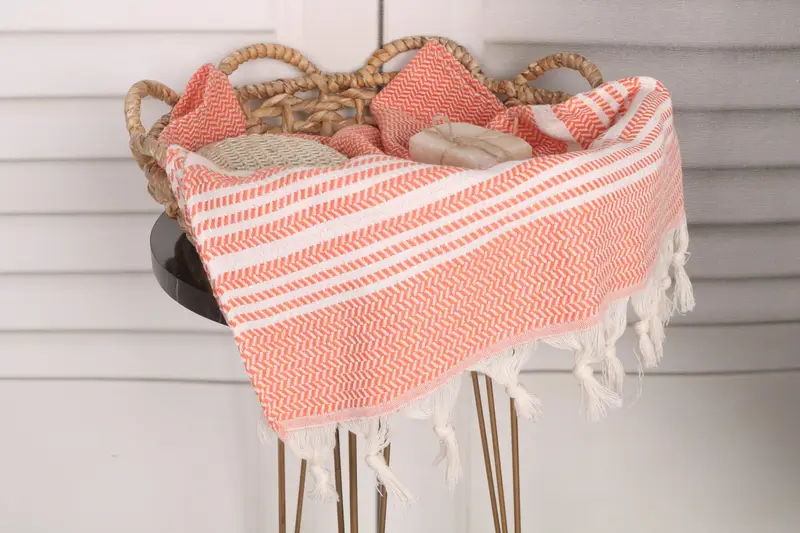 Turkish Tea Towel, Personalized Kitchen Towel, Best Friend Wedding Gift, 40x18 Cotton Striped Towel, Spa Towel, Personalized Gift, Gift For Coworker - 2