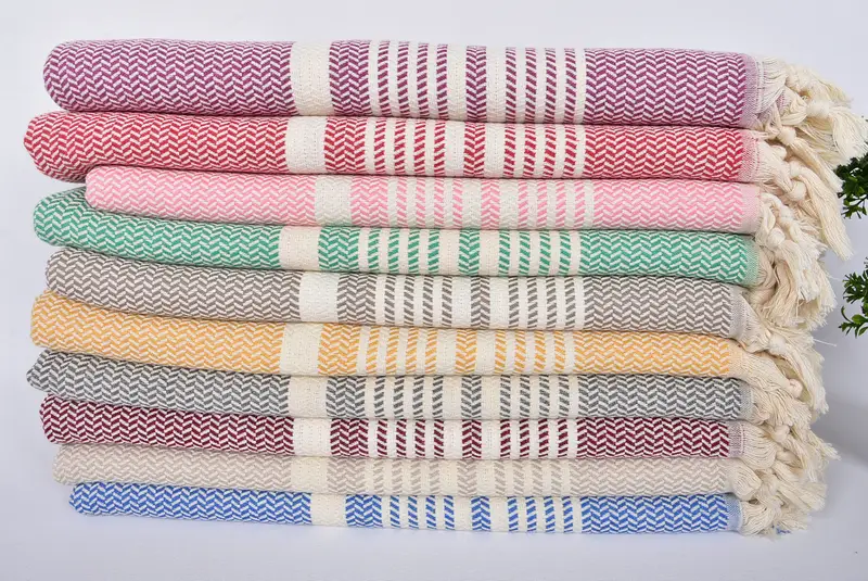 Bridal Shower Gifts, 70x40 Cotton Striped Towel, Best Friend Gift, Large Turkish Towel, Girls Weekend Getaways Gifts, Bachelorette Party Gifts - 2