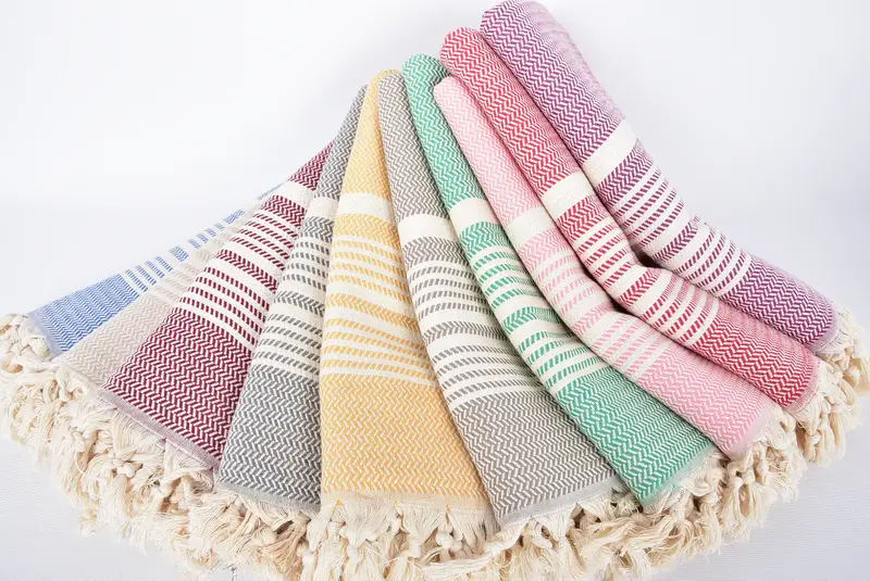 Bridal Shower Gifts, 70x40 Cotton Striped Towel, Best Friend Gift, Large Turkish Towel, Girls Weekend Getaways Gifts, Bachelorette Party Gifts - 4
