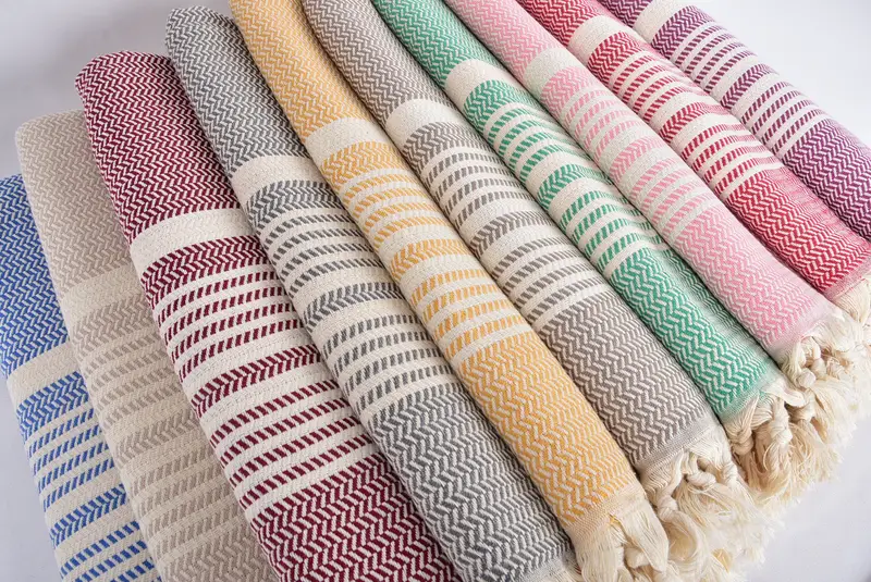 Bridal Shower Gifts, 70x40 Cotton Striped Towel, Best Friend Gift, Large Turkish Towel, Girls Weekend Getaways Gifts, Bachelorette Party Gifts - 6