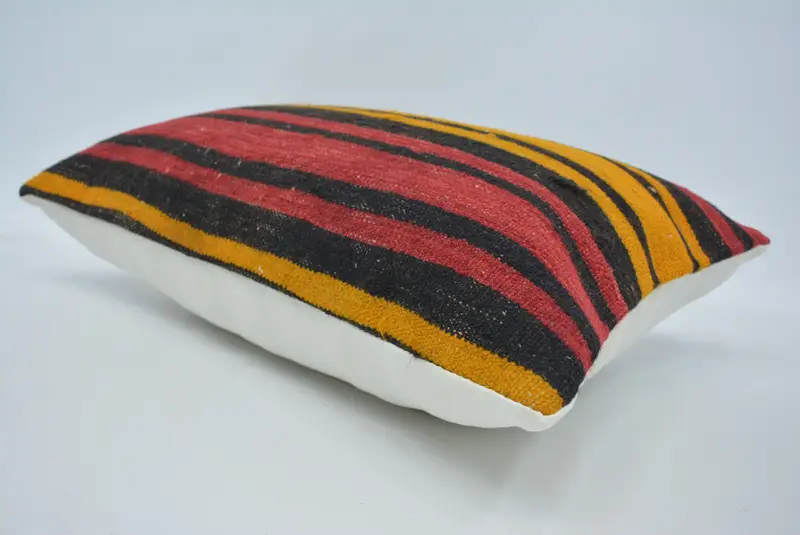 16x24 Red Cushion Case, Turkish Bench Cushion, Sustainable Pillow, Vintage Pillow, Boho Pillow, Pillow Sham, Interior Designer Pillow - 6
