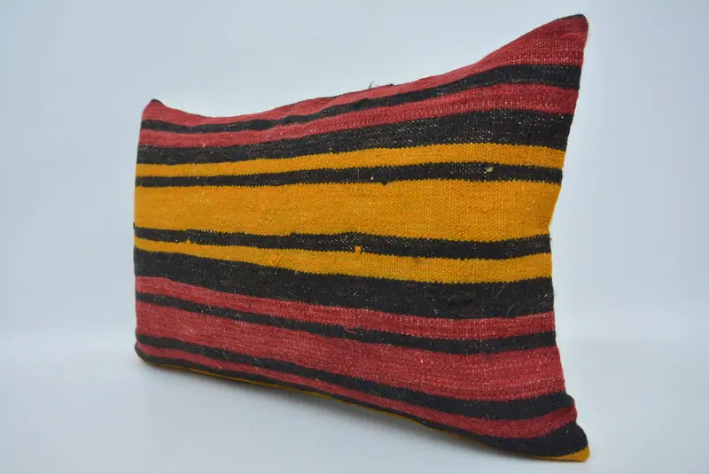 16x24 Red Cushion Case, Turkish Bench Cushion, Sustainable Pillow, Vintage Pillow, Boho Pillow, Pillow Sham, Interior Designer Pillow - 4