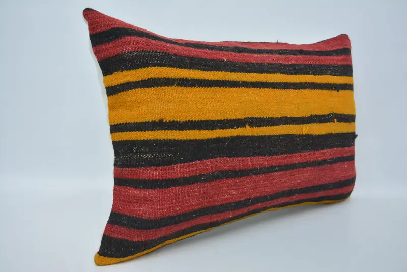 16x24 Red Cushion Case, Turkish Bench Cushion, Sustainable Pillow, Vintage Pillow, Boho Pillow, Pillow Sham, Interior Designer Pillow - 3