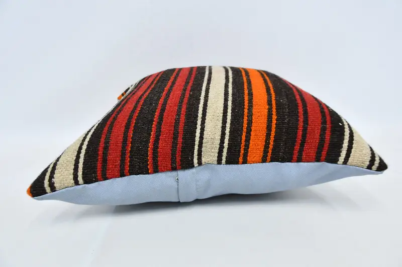 Turkish Rugs Pillow Sham, Kilim Pillow, Vintage Kilim Throw Pillow, Pillow, Gift Pillow, Customized Pillow Sham, 20x20 Red Pillow Cover - 6