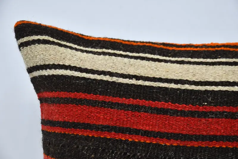 Turkish Rugs Pillow Sham, Kilim Pillow, Vintage Kilim Throw Pillow, Pillow, Gift Pillow, Customized Pillow Sham, 20x20 Red Pillow Cover - 2
