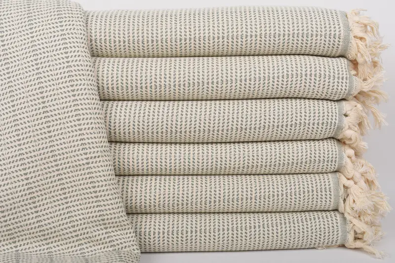 Gift For The Home Decor, Throw Blanket Couch, Gift For Boyfriend, Custom Wedding Gifts, 92x76 Cotton Geometric Towel, Bridesmaid Gifts - 1
