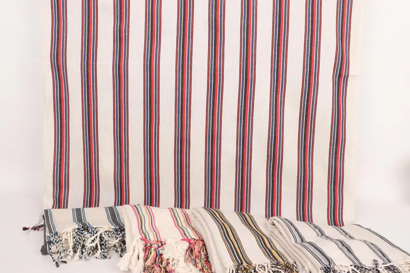 Turkish beach towel, Bridesmaid Towel, Wedding Day Gift For Bride, Turkish hand towel, Bridal Shower Gift, 70x38 Cotton Striped Towel, Organic Towel - 7