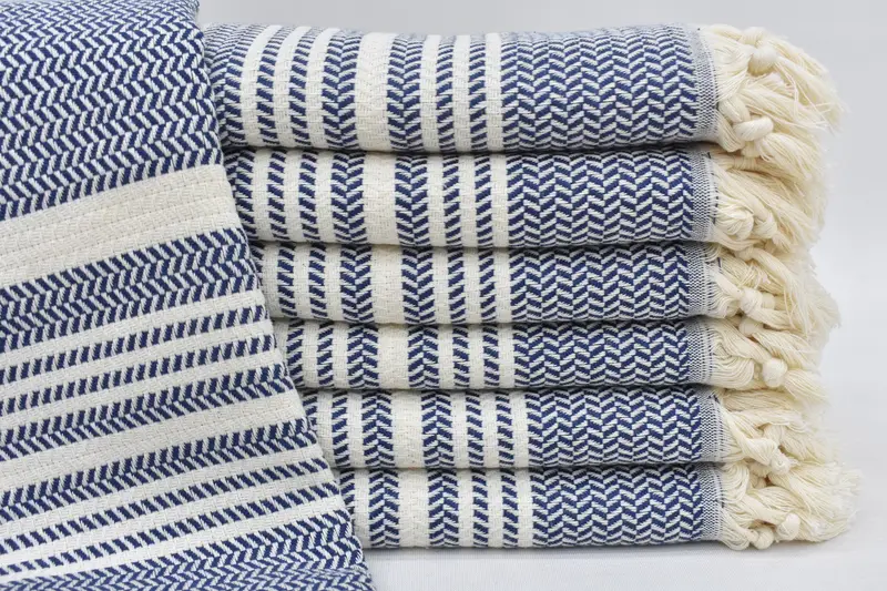 Wedding Gift, Customized Turkish Towel, 40x18 Cotton Striped Towel, Bridal Shower Gift, Monogrammed Hand Towel, Monogram Kitchen Towel, Gift Towel - 1