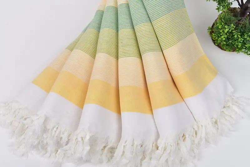 68x40 Cotton Striped Towel, Lightweight towel, Bachelorette Party Gifts, Bridesmaid Gift, Monogram Beach Towel, Personalized Wedding Gift For Couple - 8