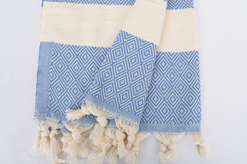 Monogrammed Hand Towel, Turkish Hand Towel, Wedding Gift, Summer Towel, Anniversary Gift For Her, Custom Turkish Towel, 36x20 Cotton Diamond Towel - 8