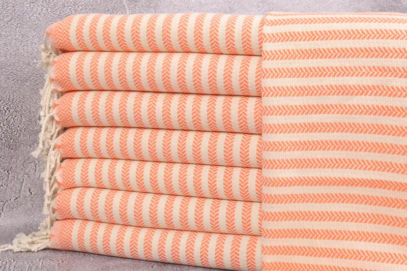 トルコ ティータオル ハンドタオル シェブロン ナプキン 18x40 インチ モノグラム入り