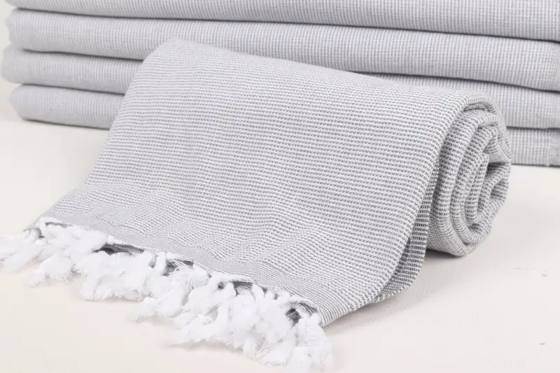Bridal Shower Favor, Gift For Her, Quick-dry travel peshtemal towel, Monogram Turkish Towel, Beach Towel Gift, 68x40 Cotton Polka Dot Towel - 4