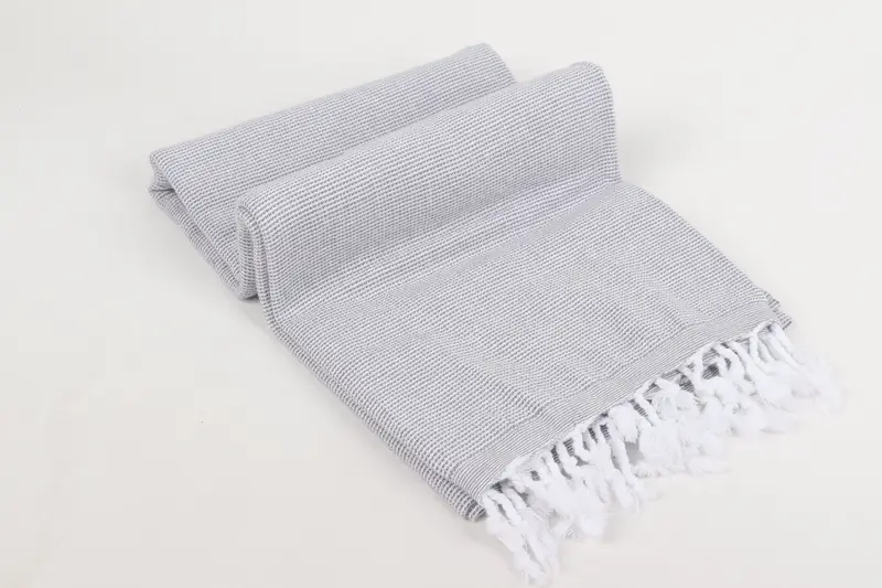 Bridal Shower Favor, Gift For Her, Quick-dry travel peshtemal towel, Monogram Turkish Towel, Beach Towel Gift, 68x40 Cotton Polka Dot Towel - 6