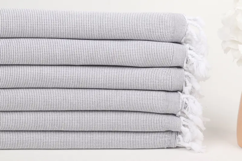 Bridal Shower Favor, Gift For Her, Quick-dry travel peshtemal towel, Monogram Turkish Towel, Beach Towel Gift, 68x40 Cotton Polka Dot Towel - 3