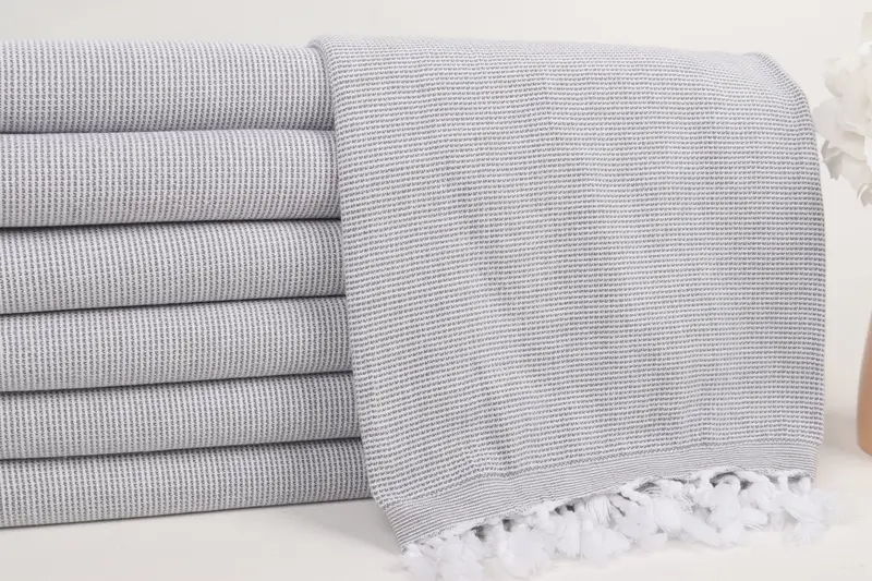 Bridal Shower Favor, Gift For Her, Quick-dry travel peshtemal towel, Monogram Turkish Towel, Beach Towel Gift, 68x40 Cotton Polka Dot Towel - 2