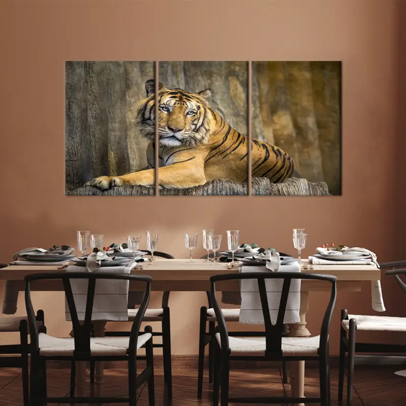 Tiger Wall Art, Wild Animal Canvas, Living Room Decor, Man Cave Decor, Big Cat Canvas, Canvas Wall Art, Home Decor, Personalized Wall Art, - 6
