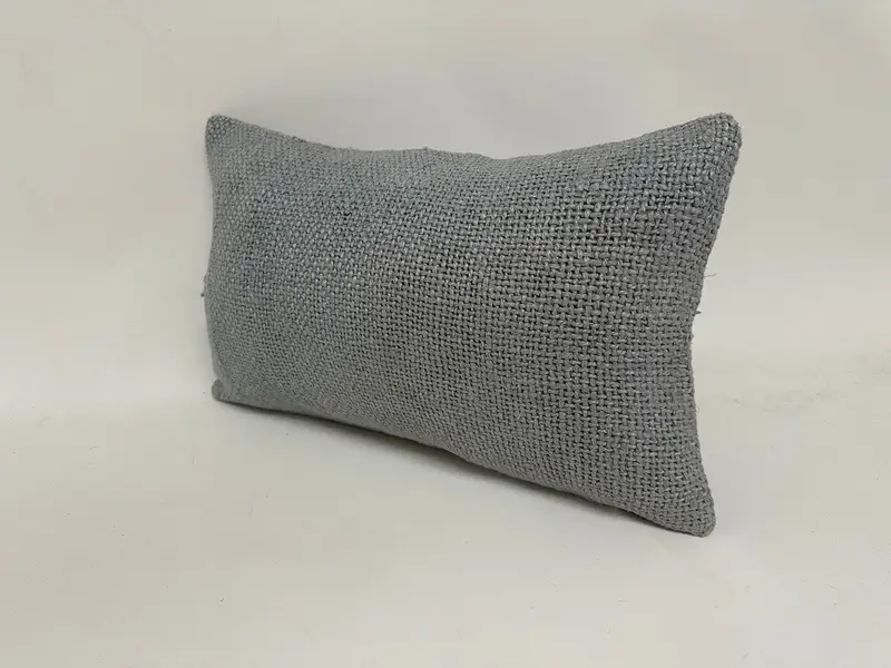 Blue Southwestern Embroidered Pillow, 12x20 Inches Throw Pillow - 4