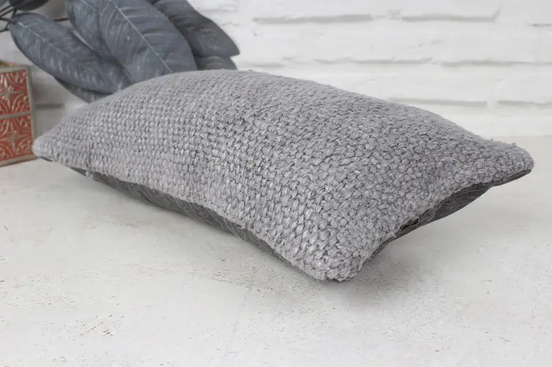 Boho Pillow Sham Cover, Pattern Throw Cushion Cover, Pillow for Couch, Kilim Pillow Cover, Pillow Sham, 8x16 Gray Pillow Cover - 6