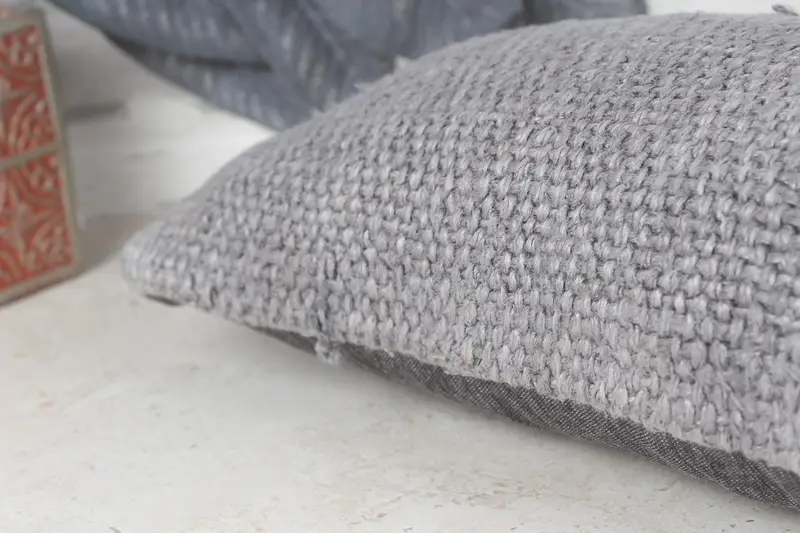 Boho Pillow Sham Cover, Pattern Throw Cushion Cover, Pillow for Couch, Kilim Pillow Cover, Pillow Sham, 8x16 Gray Pillow Cover - 7