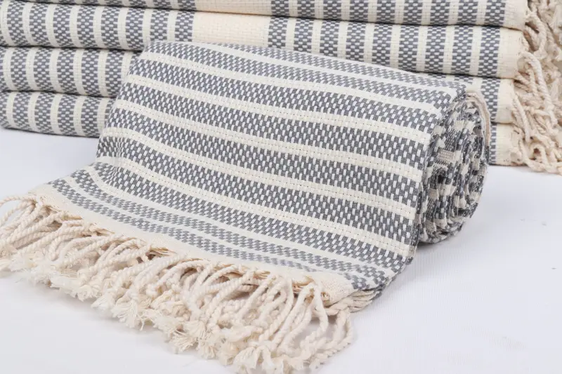 Personalized Beach Towel, Personalized Turkish Towel, Girls Weekend Favors, Custom Gift, Mother Of The Groom Gift, 70x40 Cotton Striped Towel - 4