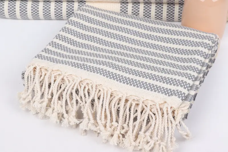 Personalized Beach Towel, Personalized Turkish Towel, Girls Weekend Favors, Custom Gift, Mother Of The Groom Gift, 70x40 Cotton Striped Towel - 5