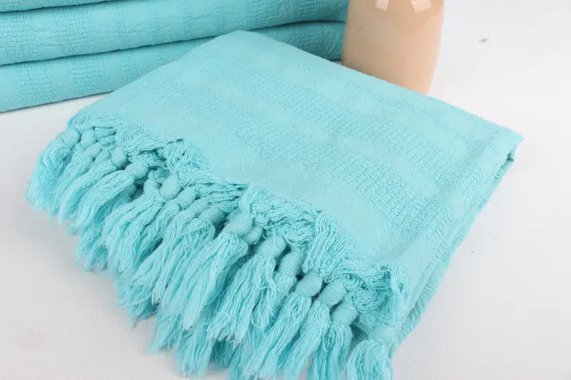 68x36 Cotton Stonewashed Striped Towel, Handmade Gift, Monogrammed Beach Towel, Bachelorette Party Gifts, Organic Beach Towel, Cotton towel - 5
