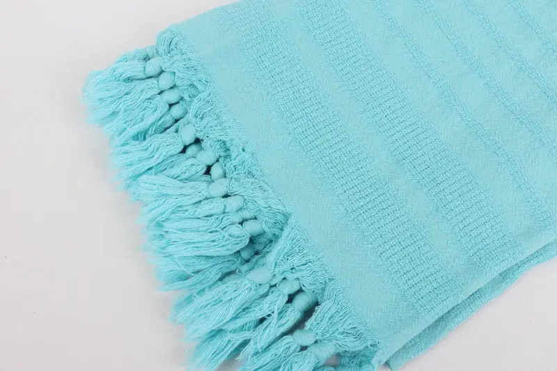 68x36 Cotton Stonewashed Striped Towel, Handmade Gift, Monogrammed Beach Towel, Bachelorette Party Gifts, Organic Beach Towel, Cotton towel - 7