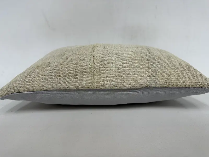 Turkish Pillow, 12x20 Beige Pillow, Pillow Cover, Kilim Pillow Cover, Christmas Cushion, Couch Pillow, Pillow for Sofa, Accent Pillow - 5