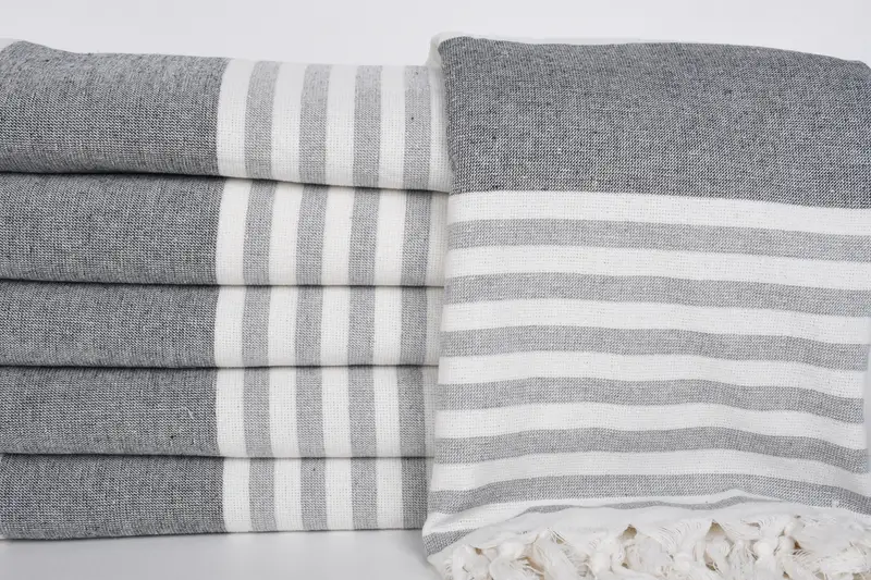 Sand-resistant towel, Bath towel, Bachelorette Party Gifts, 68x36 Cotton Striped Terry Towel, Girls Weekend Getaways Gifts, Maid Of Honor Gift - 1