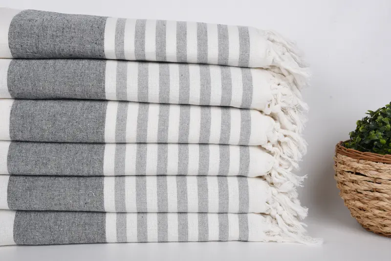 Sand-resistant towel, Bath towel, Bachelorette Party Gifts, 68x36 Cotton Striped Terry Towel, Girls Weekend Getaways Gifts, Maid Of Honor Gift - 2