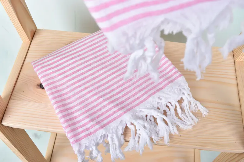 68x36 Cotton Striped Towel, Luxury Turkish peshtemal beach towel, Turkish towel, Monogrammed Beach Towel, Gift For Bride, Monogram Turkish Towel - 5